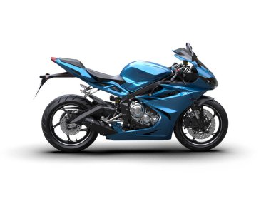 Arka planda hızlı bisiklet izole edilmiş. 3d görüntüleme - illüstrasyon