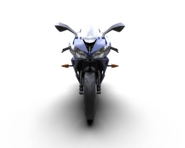 Arka planda motosiklet sepetleri var. 3d görüntüleme - illüstrasyon