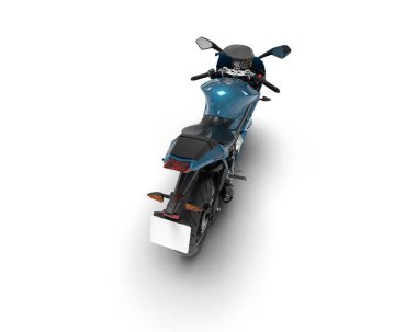 Arka planda motosiklet sepetleri var. 3d görüntüleme - illüstrasyon