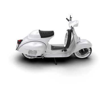 Scooter arka planda izole edilmiş. 3d görüntüleme - illüstrasyon