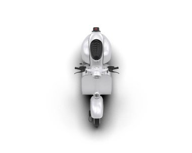 Scooter arka planda izole edilmiş. 3d görüntüleme - illüstrasyon