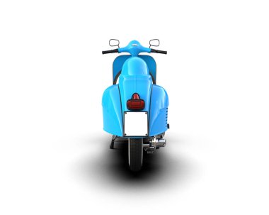 Scooter arka planda izole edilmiş. 3d görüntüleme - illüstrasyon