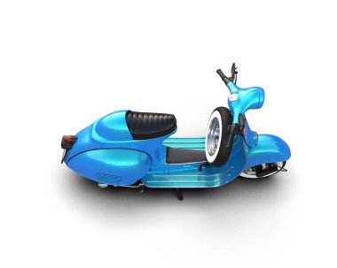 Scooter arka planda izole edilmiş. 3d görüntüleme - illüstrasyon