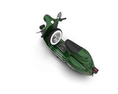 Scooter arka planda izole edilmiş. 3d görüntüleme - illüstrasyon
