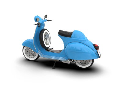 Scooter arka planda izole edilmiş. 3d görüntüleme - illüstrasyon