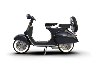 scooter  isolated on background. 3d rendering - illustration clipart