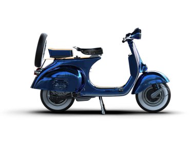 Scooter arka planda izole edilmiş. 3d görüntüleme - illüstrasyon