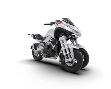 Arka planda süper motor izole edilmiş. 3d görüntüleme - illüstrasyon