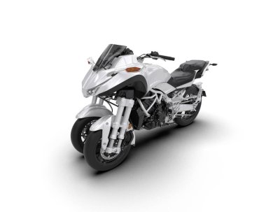 Arka planda süper motor izole edilmiş. 3d görüntüleme - illüstrasyon