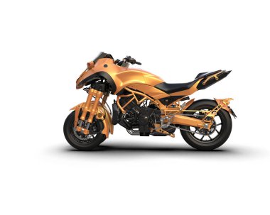 Arka planda süper motor izole edilmiş. 3d görüntüleme - illüstrasyon