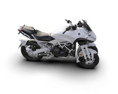 Arka planda süper motor izole edilmiş. 3d görüntüleme - illüstrasyon