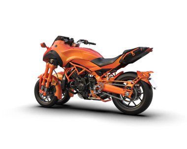 Arka planda süper motor izole edilmiş. 3d görüntüleme - illüstrasyon