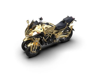 Arka planda süper motor izole edilmiş. 3d görüntüleme - illüstrasyon