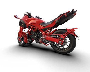 Arka planda süper motor izole edilmiş. 3d görüntüleme - illüstrasyon