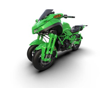 Arka planda süper motor izole edilmiş. 3d görüntüleme - illüstrasyon