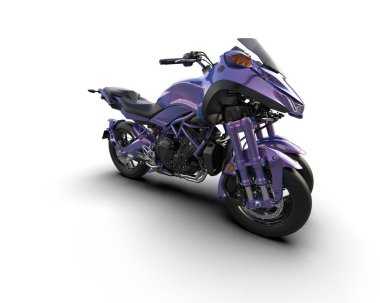 Arka planda süper motor izole edilmiş. 3d görüntüleme - illüstrasyon