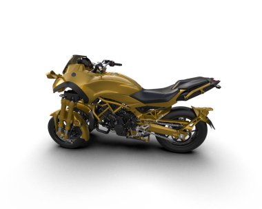 Arka planda süper motor izole edilmiş. 3d görüntüleme - illüstrasyon