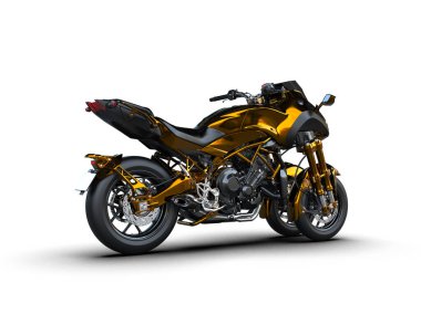 Arka planda süper motor izole edilmiş. 3d görüntüleme - illüstrasyon