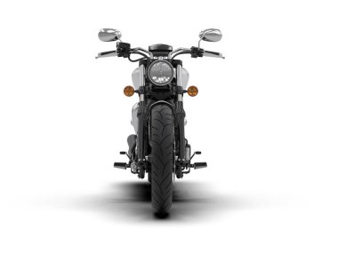 Motosiklet arka planda izole edilmiş. 3d görüntüleme - illüstrasyon