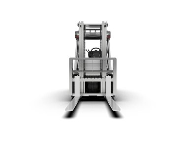 Çatal kaldırma arka planda izole edildi. 3d görüntüleme - illüstrasyon