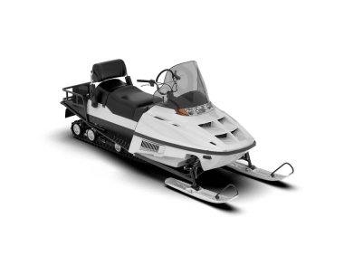 Kar aracı arka planda izole edildi. 3d görüntüleme - illüstrasyon