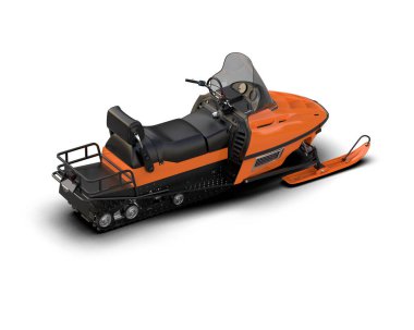 Kar aracı arka planda izole edildi. 3d görüntüleme - illüstrasyon