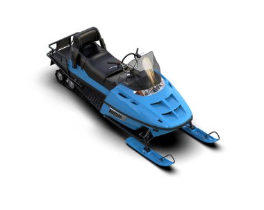 Kar aracı arka planda izole edildi. 3d görüntüleme - illüstrasyon