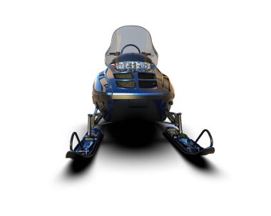 Kar aracı arka planda izole edildi. 3d görüntüleme - illüstrasyon