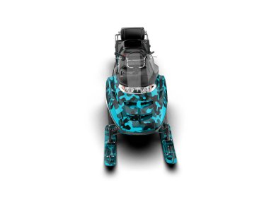 Kar aracı arka planda izole edildi. 3d görüntüleme - illüstrasyon