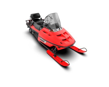 Kar aracı arka planda izole edildi. 3d görüntüleme - illüstrasyon