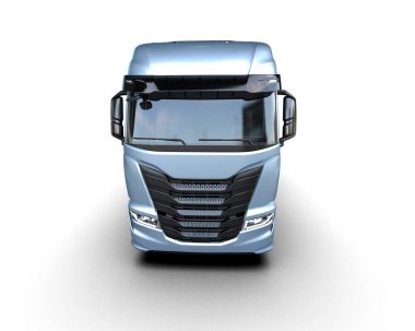 Kamyon arka planda izole edildi. 3d görüntüleme - illüstrasyon