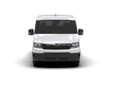 Kamyonet arka planda izole edilmiş. 3d görüntüleme - illüstrasyon