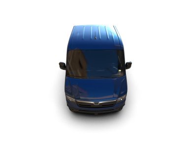 Kamyonet arka planda izole edilmiş. 3d görüntüleme - illüstrasyon