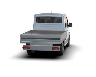 Kamyonet arka planda izole edilmiş. 3d görüntüleme - illüstrasyon