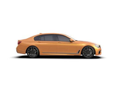 Stüdyo ortamında daha az genel bir konsept arabanın 3 boyutlu çizimi