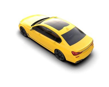 Bir spor arabanın 3 boyutlu resmi