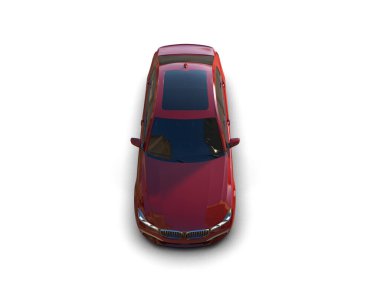 beyaz arkaplanda modern araba