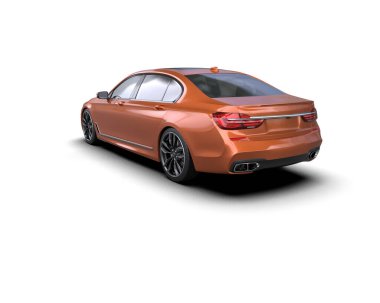 Araba izole. 3d görüntüleme 3d