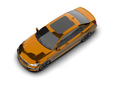 - Araba. Vektör çizimi. Gri arkaplandaki araba.