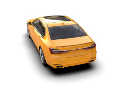 araba modern şehir siyah arka planda.