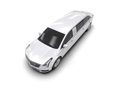 Siyah arka planı olan beyaz lüks modern araba..