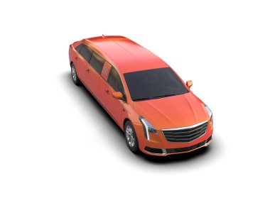 Beyaz arkaplandaki araba.