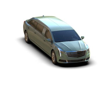 Modern lüks araba beyaz zemin üzerine