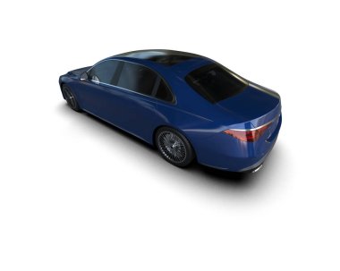 Beyaz arkaplandaki araba.