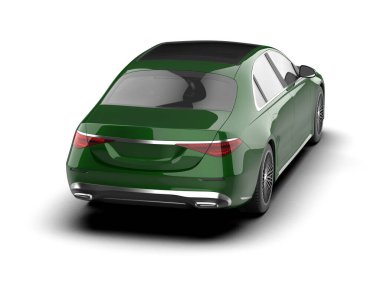 beyaz arkaplanda araba kenarı görünümü.