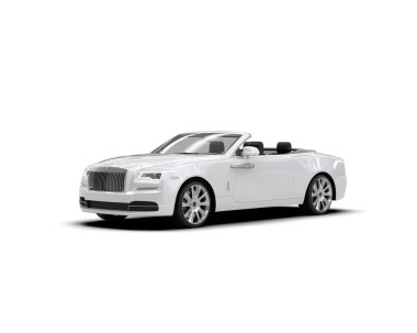 Beyaz lüks spor otomobil