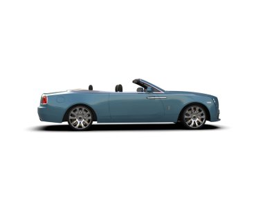 Araba beyaz arka planda izole edilmiş. yüksek kaliteli fotoğraf