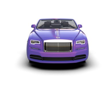 beyaz arkaplanda izole edilmiş araba 3 boyutlu görüntüleme