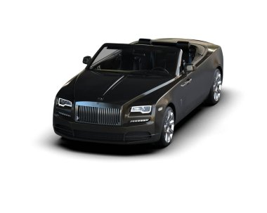 lüks araba beyaz zemin üzerine