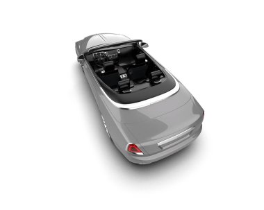 Modern elektrikli bir arabanın 3 boyutlu resmi